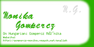monika gompercz business card